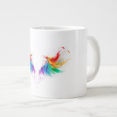 Fluffy Rainbow Wings Jumbo-Tasse (Vorderseite Rechts)