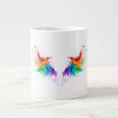 Fluffy Rainbow Wings Jumbo-Tasse (Vorderseite)