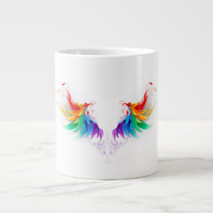 Fluffy Rainbow Wings Jumbo-Tasse