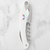 Fluffy Rainbow Wings Kellnermesser (Rückseite)