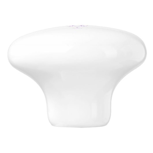 Fluffy Rainbow Wings Keramikknauf (Seitenansicht)