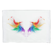 Fluffy Rainbow Wings Kissenbezug (Vorderseite)