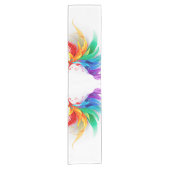 Fluffy Rainbow Wings Kurzer Tischläufer (Vorderseite)