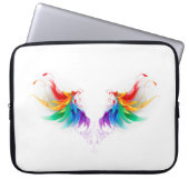 Fluffy Rainbow Wings Laptopschutzhülle (Vorderseite)