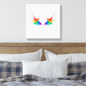 Fluffy Rainbow Wings Leinwanddruck (Insitu (Schlafzimmer))