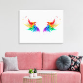 Fluffy Rainbow Wings Leinwanddruck (Insitu (Wohnzimmer))