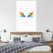 Fluffy Rainbow Wings Leinwanddruck (Insitu (Schlafzimmer))