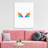 Fluffy Rainbow Wings Leinwanddruck (Insitu (Wohnzimmer))