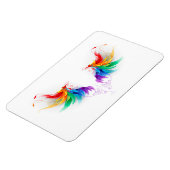 Fluffy Rainbow Wings Magnet (Linke Seite)
