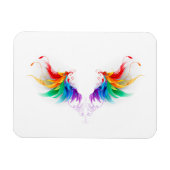 Fluffy Rainbow Wings Magnet (Horizontal)