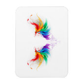 Fluffy Rainbow Wings Magnet (Vertikal)
