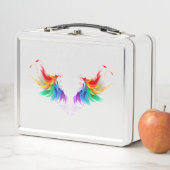 Fluffy Rainbow Wings Metall Brotdose (Beispiel)