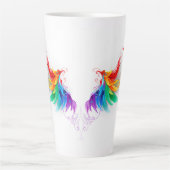 Fluffy Rainbow Wings Milchtasse (Vorderseite)