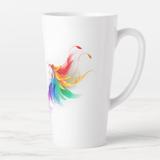 Fluffy Rainbow Wings Milchtasse (Rechts)