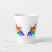 Fluffy Rainbow Wings Milchtasse (Vorderseite)