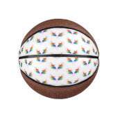 Fluffy Rainbow Wings Mini Basketball (Vorderseite)