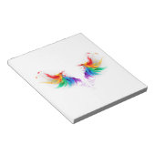 Fluffy Rainbow Wings Notizblock (angewinkelt)