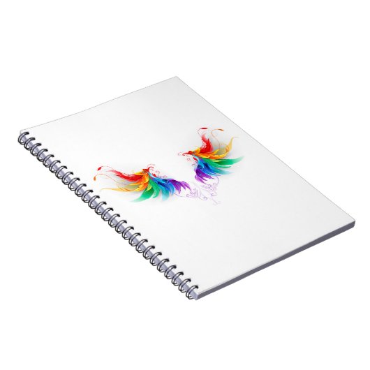 Fluffy Rainbow Wings Notizblock (Rechte Seite)