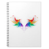 Fluffy Rainbow Wings Notizblock (Vorderseite)