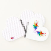 Fluffy Rainbow Wings Notizblock (Innenseite)