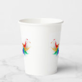 Fluffy Rainbow Wings Pappbecher (Links)