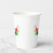Fluffy Rainbow Wings Pappbecher (Rechts)
