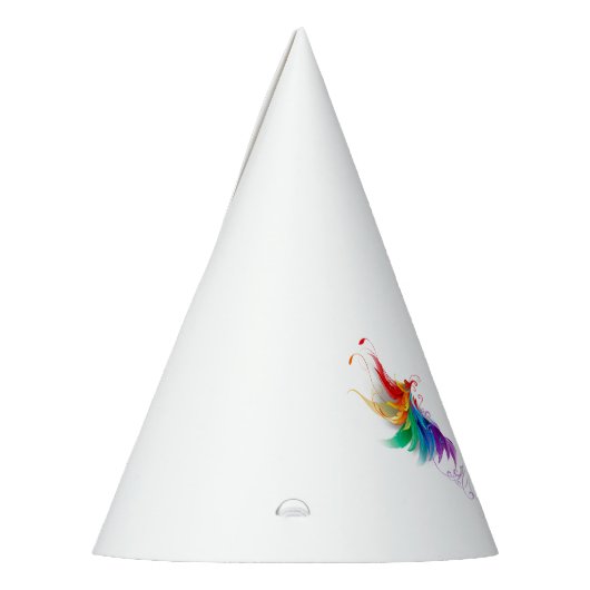 Fluffy Rainbow Wings Partyhütchen (Links)