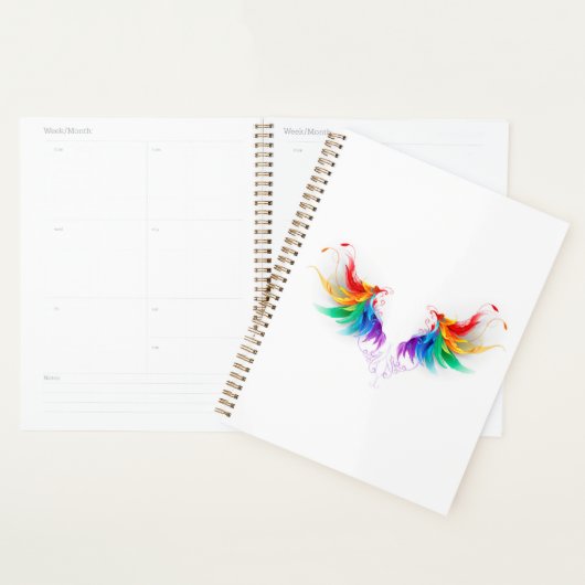 Fluffy Rainbow Wings Planer (Anzeige)