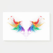 Fluffy Rainbow Wings Post-it Klebezettel (Vorderseite)