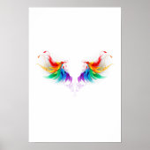 Fluffy Rainbow Wings Poster (Vorne)