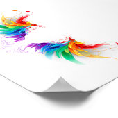 Fluffy Rainbow Wings Poster (Ecke)