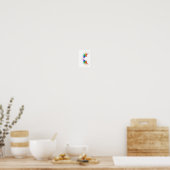 Fluffy Rainbow Wings Poster (Küche)