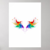 Fluffy Rainbow Wings Poster (Vorne)