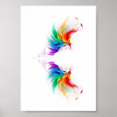 Fluffy Rainbow Wings Poster (Vorne)