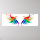 Fluffy Rainbow Wings Poster (Vorne)