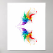 Fluffy Rainbow Wings Poster (Vorne)
