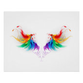 Fluffy Rainbow Wings Poster (Vorderseite)
