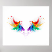 Fluffy Rainbow Wings Poster (Vorne)