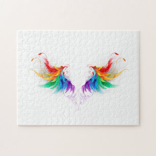 Fluffy Rainbow Wings Puzzle