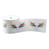 Fluffy Rainbow Wings Ripsband (Spule)