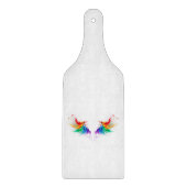 Fluffy Rainbow Wings Schneidebrett (Vorderseite)