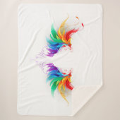 Fluffy Rainbow Wings Sherpadecke (Vorderseite)