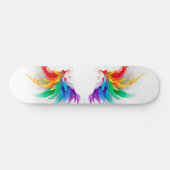 Fluffy Rainbow Wings Skateboard (Horizontal)