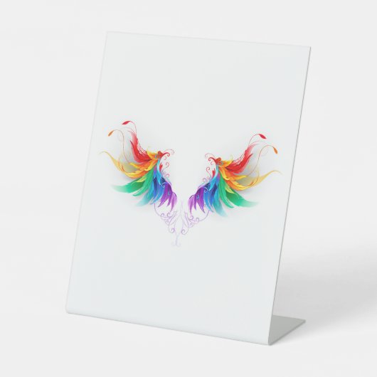 Fluffy Rainbow Wings Sockelschild (Vorderseite)