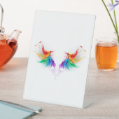 Fluffy Rainbow Wings Sockelschild (In Situ)