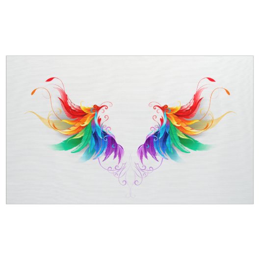 Fluffy Rainbow Wings Stoff (Yard (91,4 cm))