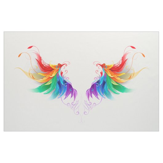 Fluffy Rainbow Wings Stoff (Yard (91,4 cm))