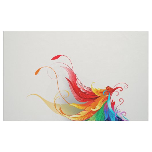 Fluffy Rainbow Wings Stoff (Fat Quarter (45,7 x 55,9 cm))