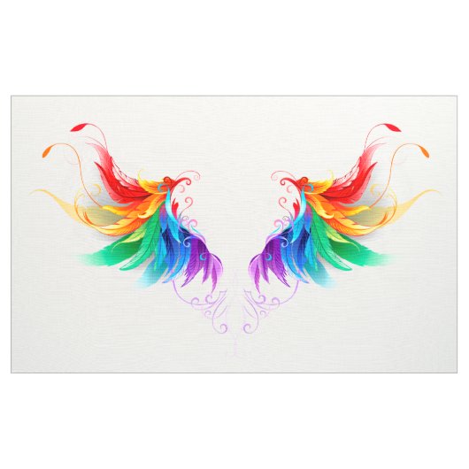 Fluffy Rainbow Wings Stoff (Yard (91,4 cm))