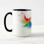 Fluffy Rainbow Wings Tasse (Links)